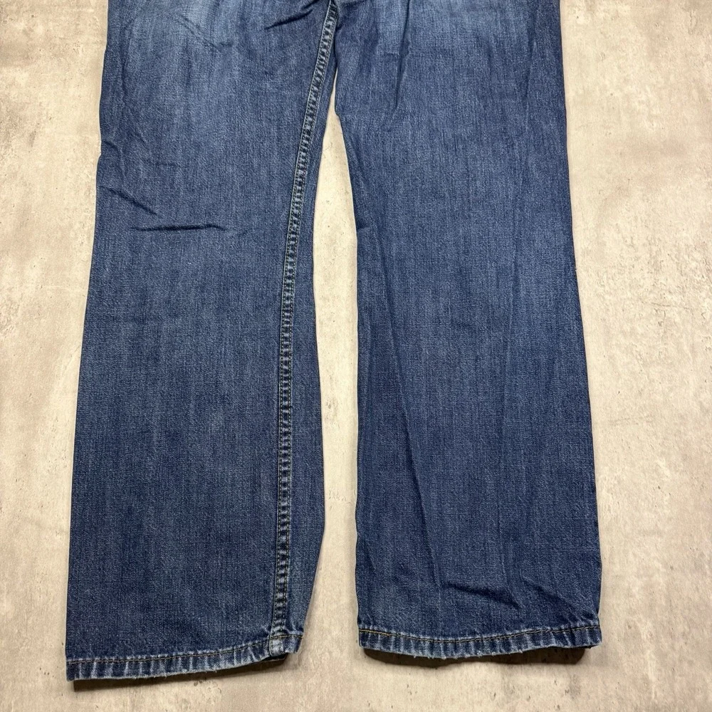 Levi's 514 100% Cotton 36x30 Dark Wash Slim Fit Blue Jeans Workwear Denim zusa